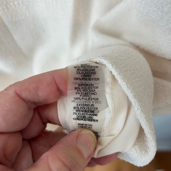 Andrew Marc Pearl Textured V Neck Sheath Dress Short Sleeve Size 14 Read - Picture 13 of 14